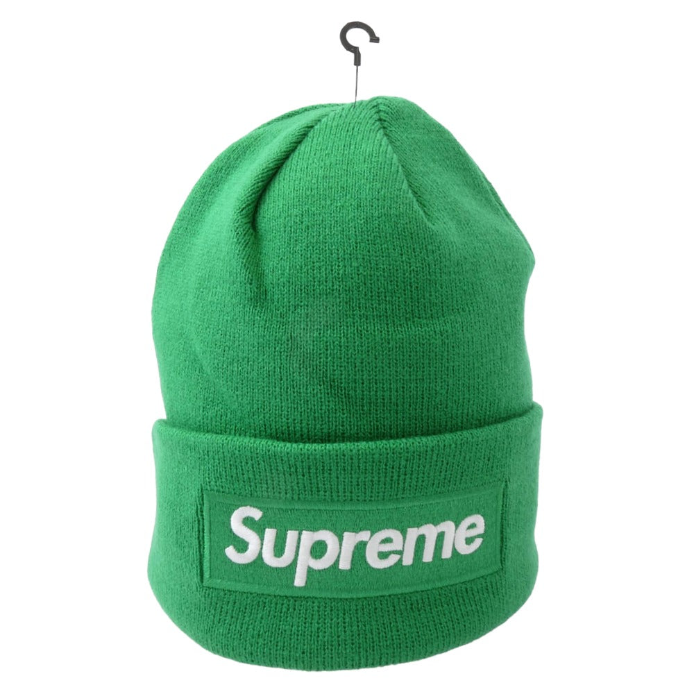 Supreme シュプリーム 24AW × New Era Box Logo Beanie ニューエラ ボックスロゴ ビーニー ニット帽 グリーン系【新古品】【未使用】【中古】