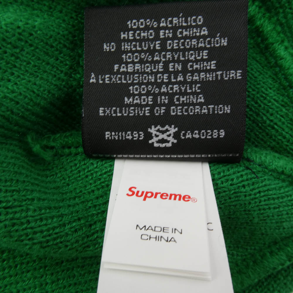 Supreme シュプリーム 24AW × New Era Box Logo Beanie ニューエラ ボックスロゴ ビーニー ニット帽 グリーン系【新古品】【未使用】【中古】