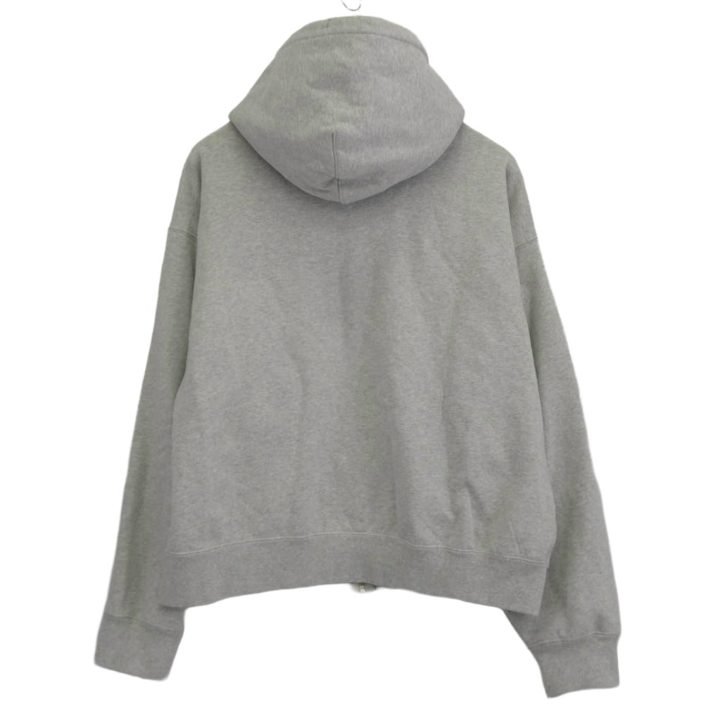 NIKE ナイキ FJ9181-050 × Stussy Fleece Zip Hoodie Grey Heather ステューシー フリース ジップ フーディー スゥエットパーカー グレーヘザー グレー系 L【中古】
