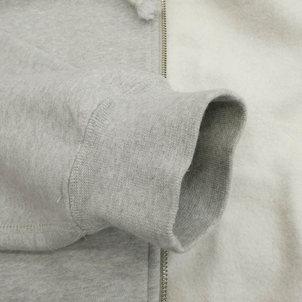 NIKE ナイキ FJ9181-050 × Stussy Fleece Zip Hoodie Grey Heather ステューシー フリース ジップ フーディー スゥエットパーカー グレーヘザー グレー系 L【中古】