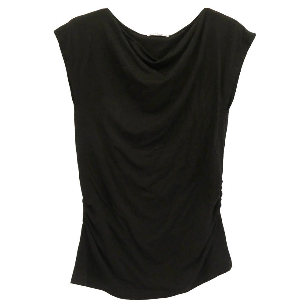 ISSEY MIYAKE イッセイミヤケ IM93JK563 リヨセル チュニック ギャザー カットソー ブラック系 2【中古】