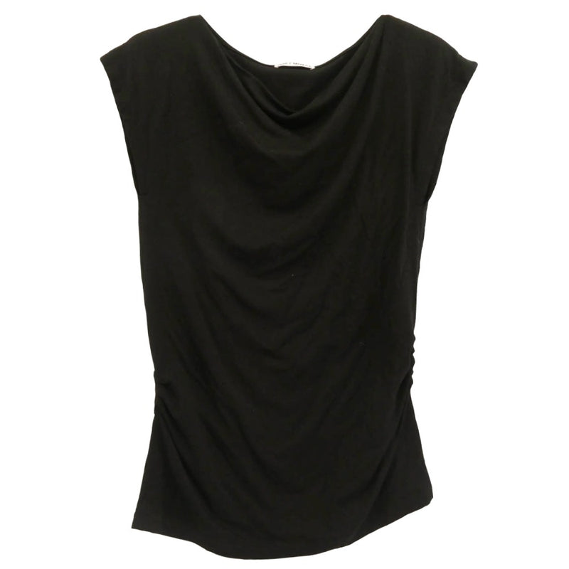 ISSEY MIYAKE イッセイミヤケ IM93JK563 リヨセル チュニック ギャザー カットソー ブラック系 2【中古】