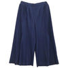 PLEATS PLEASE プリーツプリーズ イッセイミヤケ PP61-JF453 プリーツ加工 ワイド クロップド ガウチョ パンツ ネイビー系 2【中古】