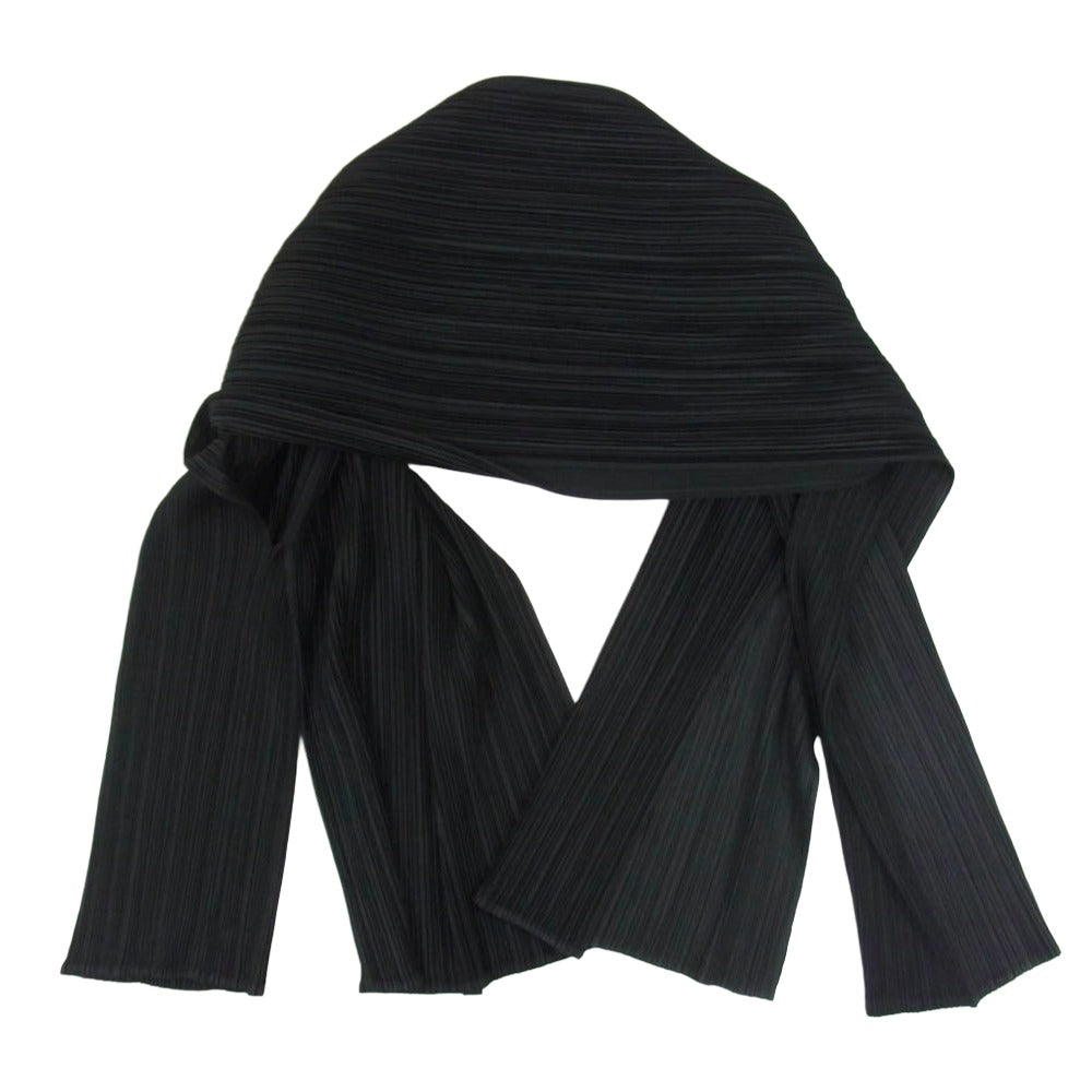 PLEATS PLEASE プリーツプリーズ イッセイミヤケ PP63-JO612 プリ+B26:AB29工 変形 ポンチョ カーディガン ケープ ブラック系 4【中古】