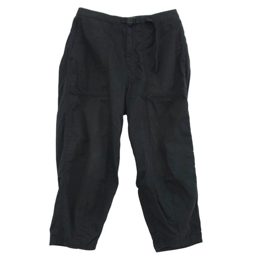 THE NORTH FACE ノースフェイス NT5064N PURPLE LABEL Ripstop Wide Cropped Pants パープルレーベル リップストップ ワイド クロップド パンツ ブラック系 32【中古】