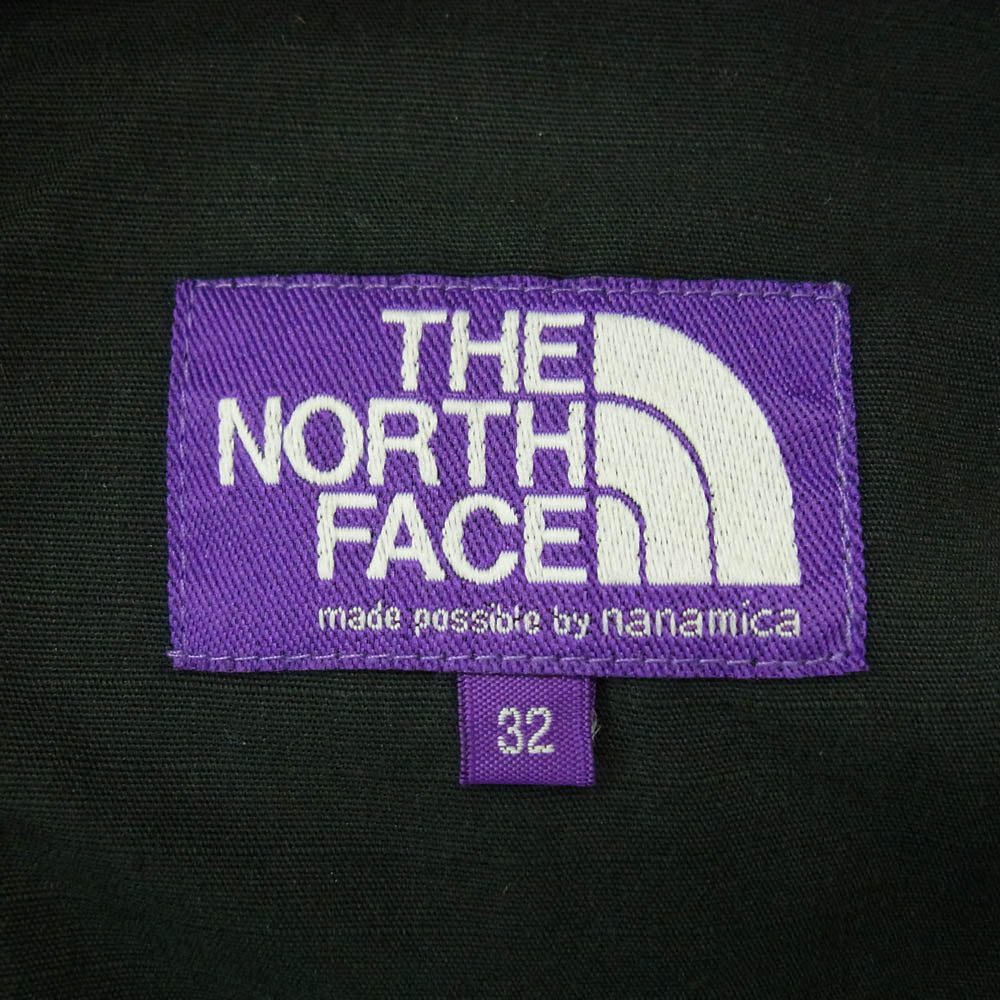 THE NORTH FACE ノースフェイス NT5064N PURPLE LABEL Ripstop Wide Cropped Pants パープルレーベル リップストップ ワイド クロップド パンツ ブラック系 32【中古】