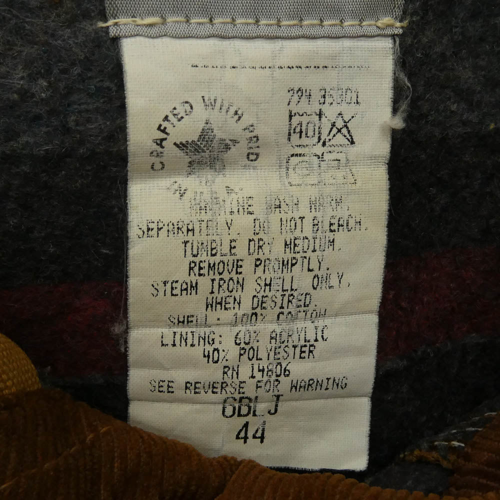 Carhartt カーハート VINTAGE ヴィンテージ USA製 Detroit jacket デトロイト ジャケット ブラウン系 44【中古】