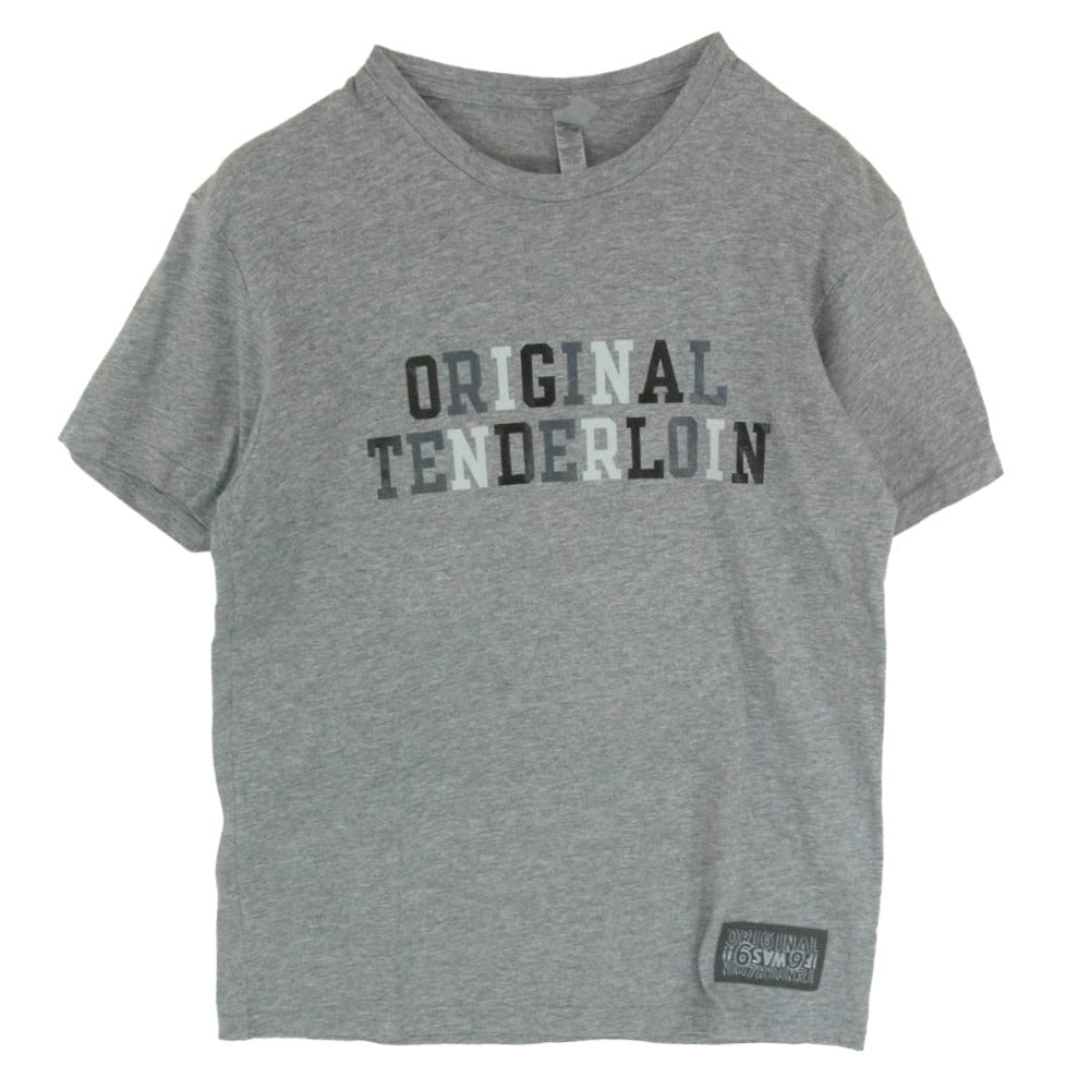 TENDERLOIN テンダーロイン 22SS ボルネオスカル プリント 半袖 Tシャツ グレー系 M【中古】