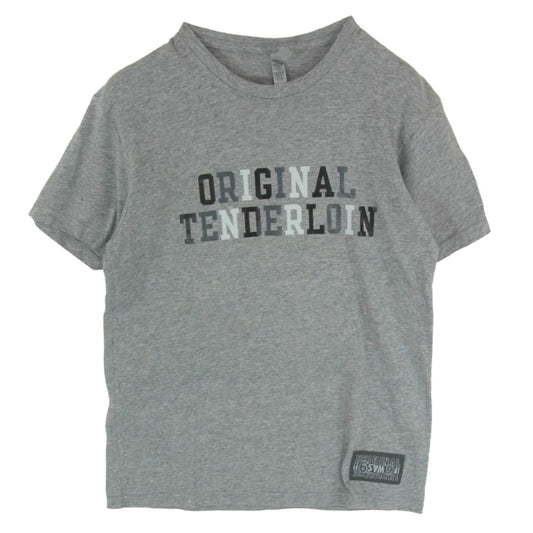 TENDERLOIN テンダーロイン 22SS ボルネオスカル プリント 半袖 Tシャツ グレー系 M【中古】