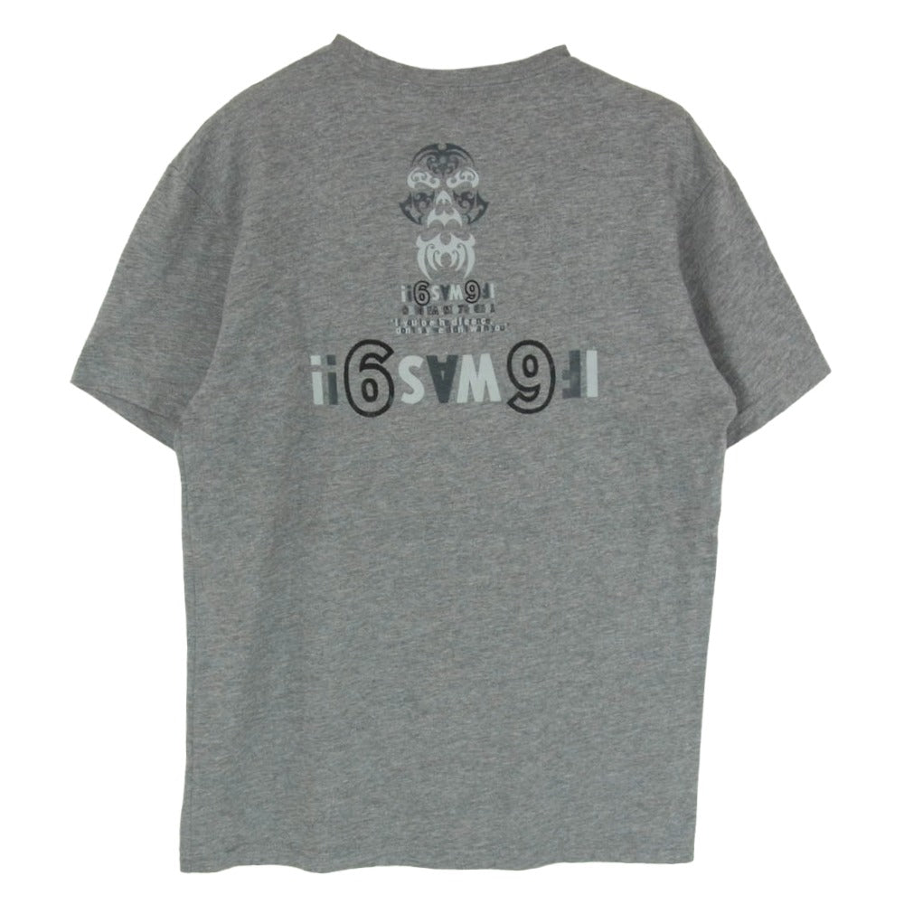 TENDERLOIN テンダーロイン 22SS ボルネオスカル プリント 半袖 Tシャツ グレー系 M【中古】