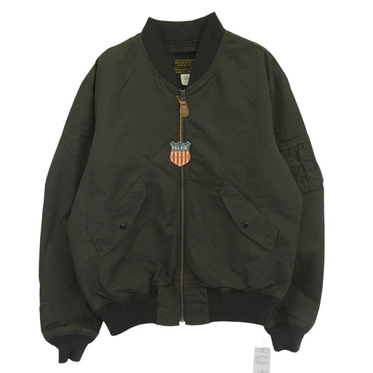 RRL ダブルアールエル 23AW MNRROTW16020120 ロンハーマン別注 Flight Jacket フライト ボンバー ジャケット ブルゾン グレー系 M【極上美品】【中古】
