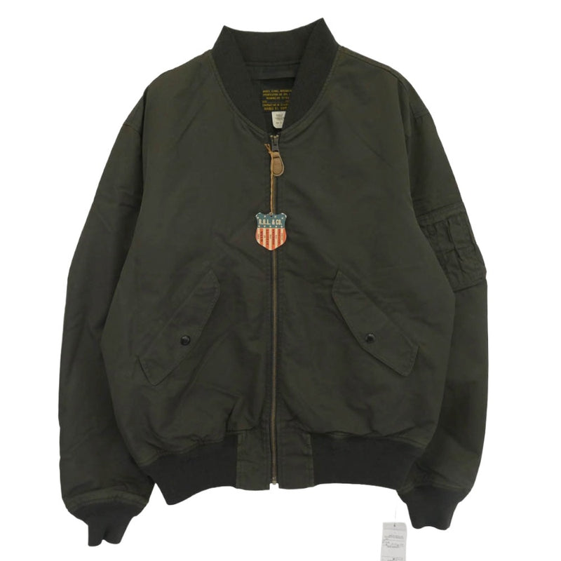 RRL ダブルアールエル 23AW MNRROTW16020120 ロンハーマン別注 Flight Jacket フライト ボンバー ジャケット ブルゾン グレー系 M【極上美品】【中古】