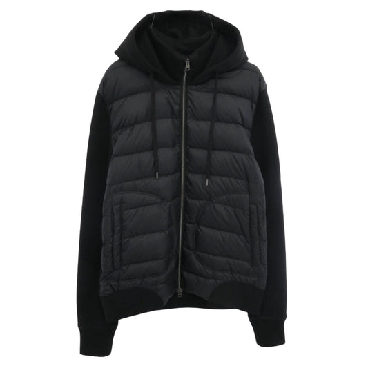 Herno ヘルノ 51055-45742-2 ハイブリッド リゾート ニット切替 フーデッド パーカー ダウンジャケット ブラック系 50【中古】