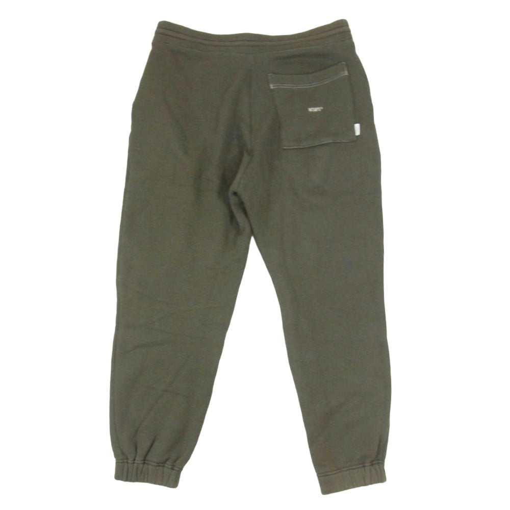 WTAPS ダブルタップス 21AW 212ATDT-CSM07 BLANK TROUSER COTTON スウェット パンツ カーキ系 01【中古】