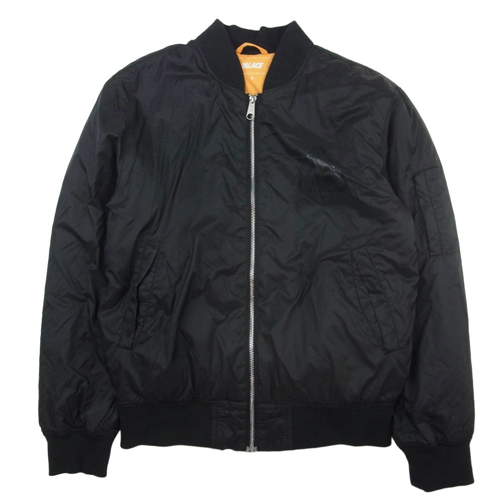 PALACE パレス Thinsulate Bomber Jacket MA-1 ボンバー 中綿 ジャケット ブラック系 オレンジ系 S【中古】