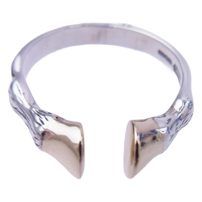 CRAZY PIG クレイジーピッグ ELEGANT HOOVES RING 9Kコンビ エレガントフーブス リング シルバー系 19.5号【中古】