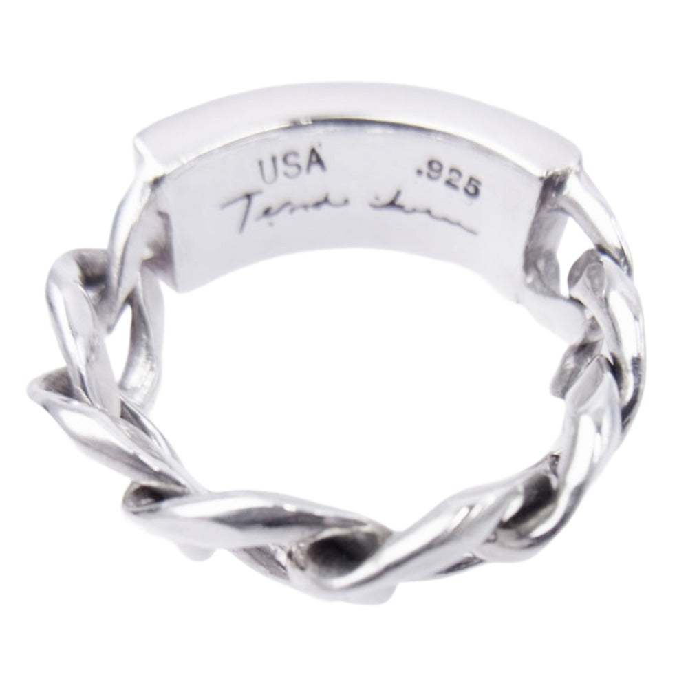 TENDERLOIN テンダーロイン T-ID RING SILVER ID チェーン リング シルバー系 23号【美品】【中古】