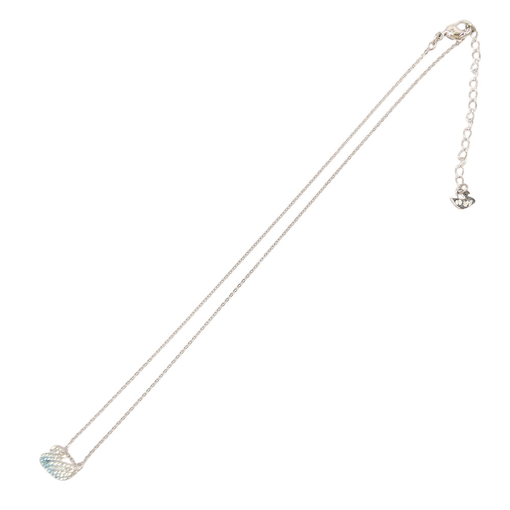 スワロフスキー 5512094 ICONIC SWAN ブルー スワン ネックレス シルバー系 ライトブルー系【中古】