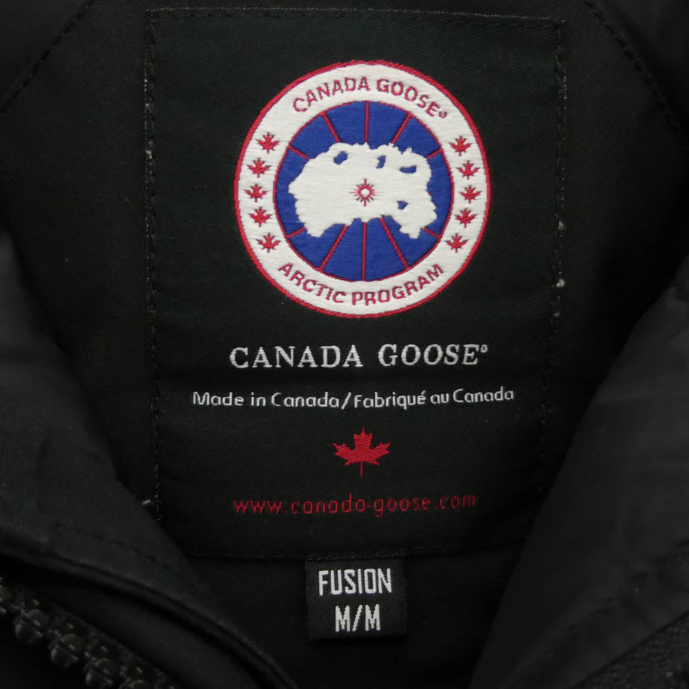 CANADA GOOSE カナダグース 3426MA サザビーリーグタグ CHATEAU PARKA シャトー パーカー ファー フーデッド ダウンジャケット ブラック系 M【中古】