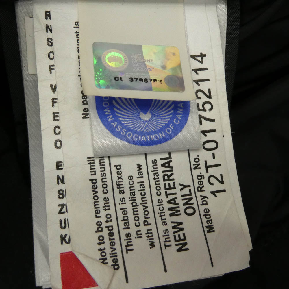 CANADA GOOSE カナダグース 3426MA サザビーリーグタグ CHATEAU PARKA シャトー パーカー ファー フーデッド ダウンジャケット ブラック系 M【中古】