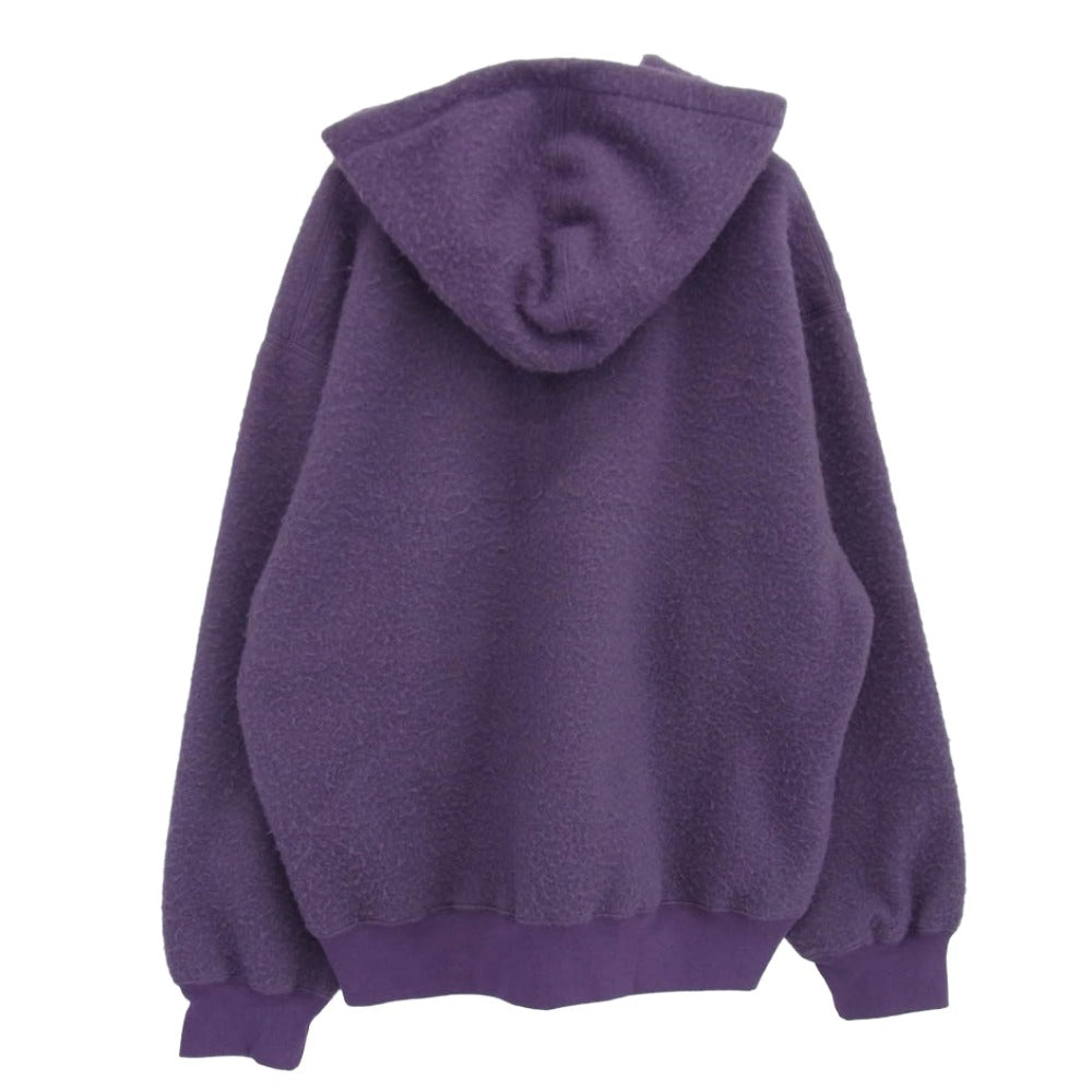 Supreme シュプリーム 24AW Pilled Zip Up Hooded Sweatshirt ピルド ジップアップ スウェットシャツ パーカー パープル系 L【美品】【中古】