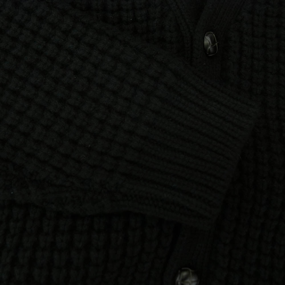 Supreme シュプリーム 21AW Waffle Knit Cardigan ワッフル ニットカーディガン ブラック系 L【極上美品】【中古】