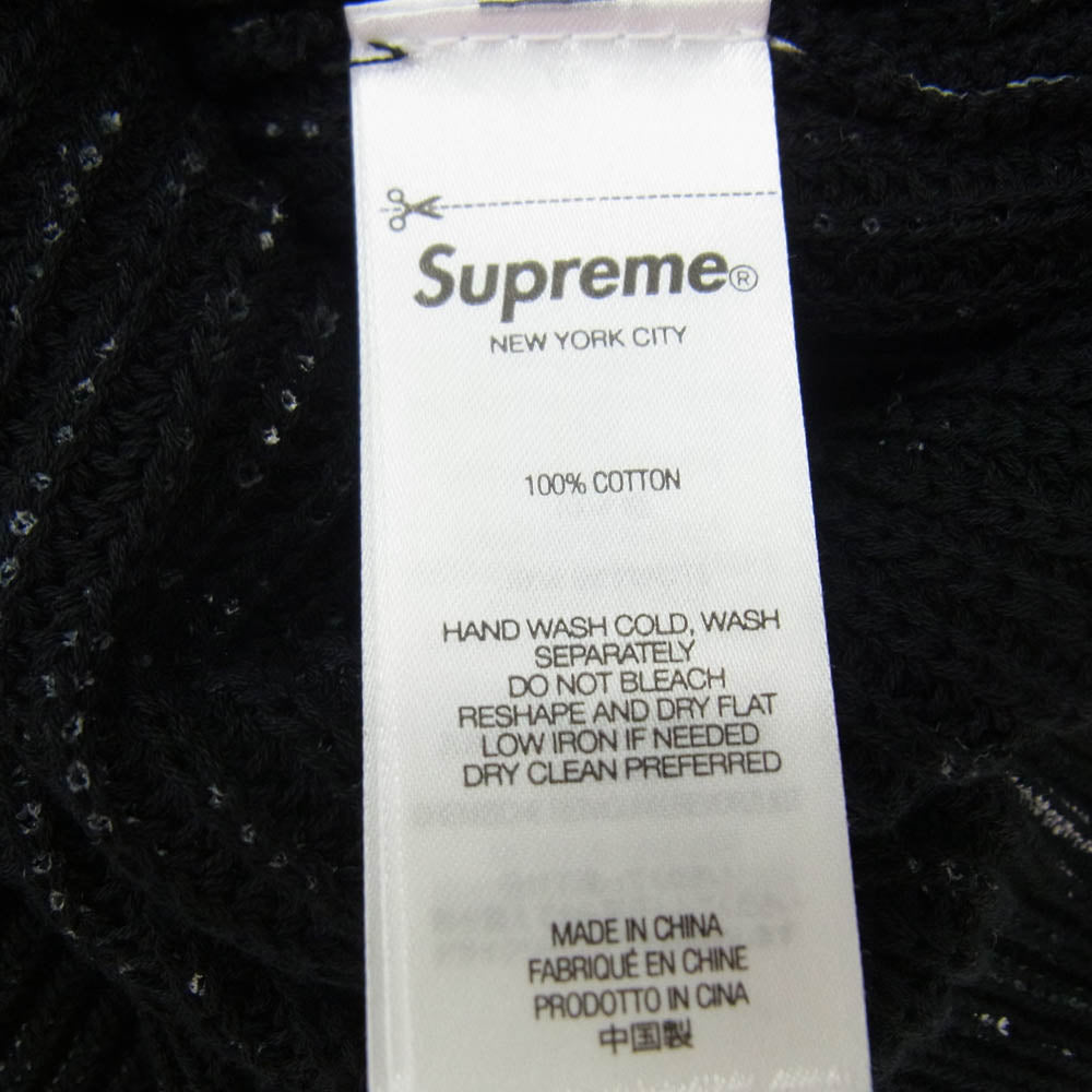 Supreme シュプリーム 24SS Printed Paisley Sweater プリンテッド ペイズリー セーター ブラック系 L【極上美品】【中古】