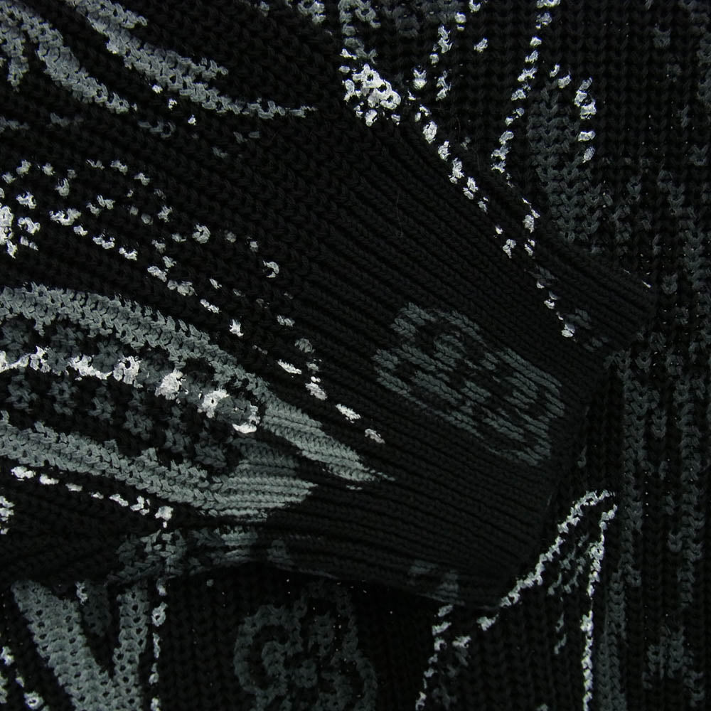 Supreme シュプリーム 24SS Printed Paisley Sweater プリンテッド ペイズリー セーター ブラック系 L【極上美品】【中古】