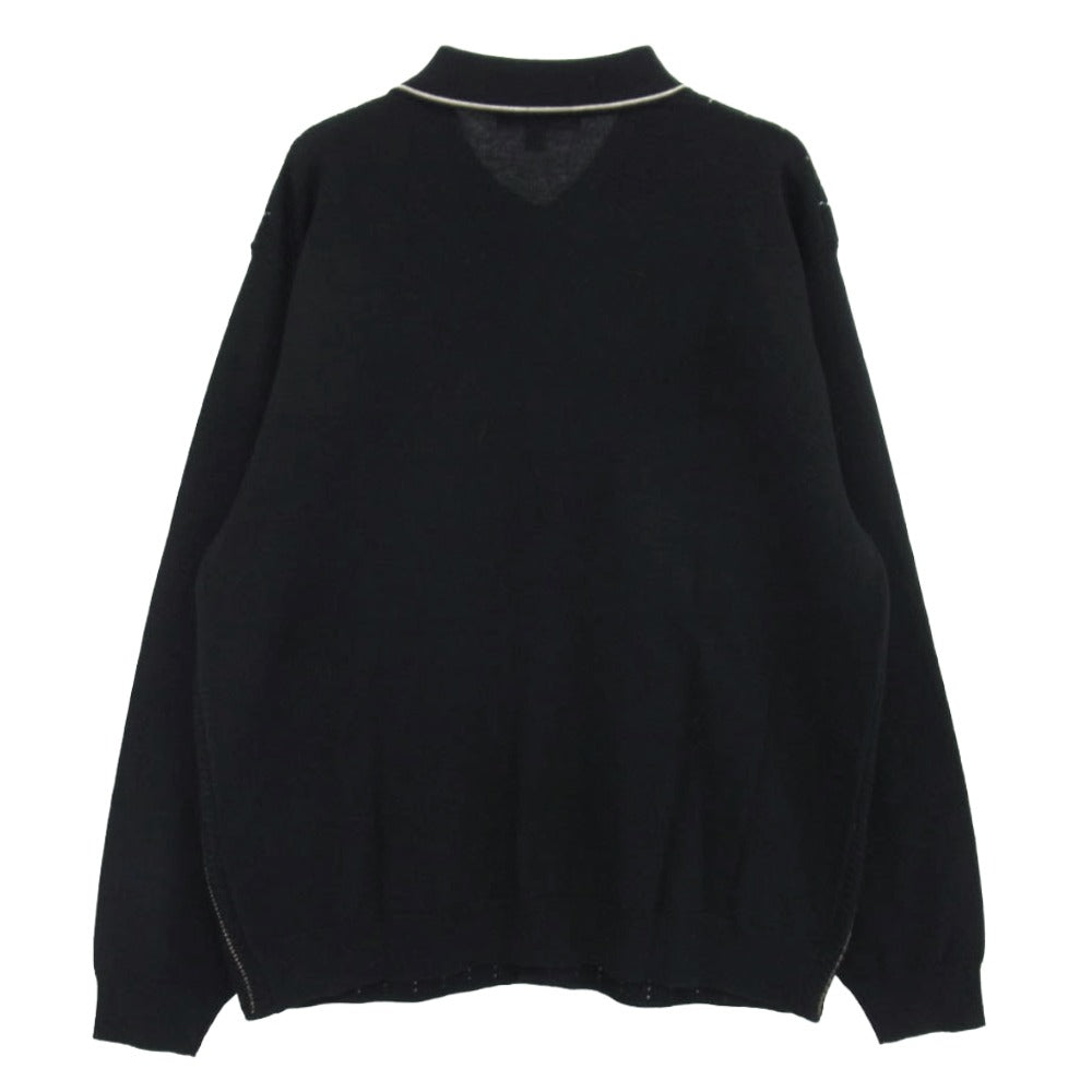 Supreme シュプリーム 25SS Herringbone Cardigan ヘリンボーン カーディガン ブラック系 L【極上美品】【中古】