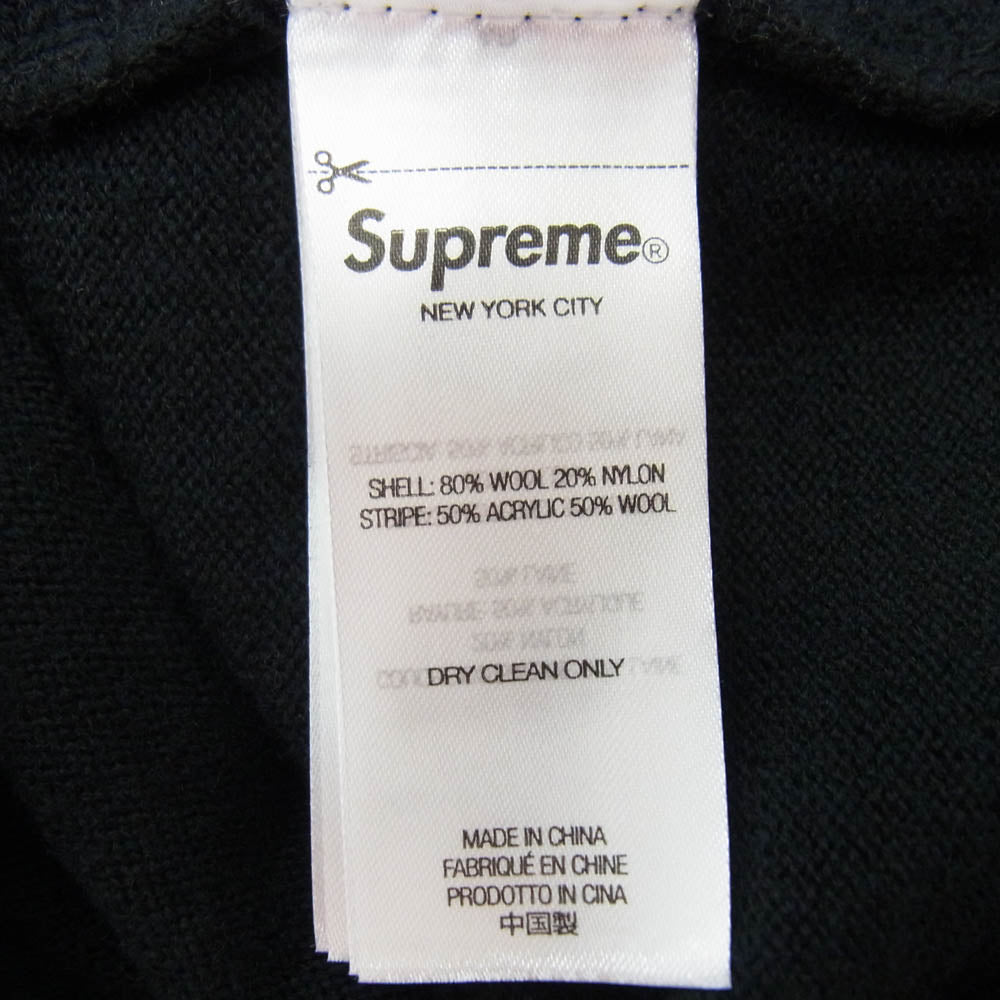 Supreme シュプリーム 25SS Herringbone Cardigan ヘリンボーン カーディガン ブラック系 L【極上美品】【中古】