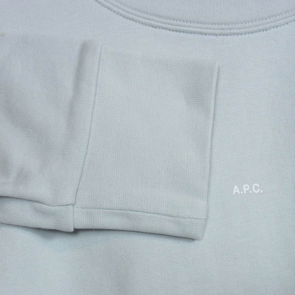 A.P.C. アーペーセー 23206-1-93602 ANNIE ロゴ クルーネック スウェット トレーナー グレー系 S【中古】