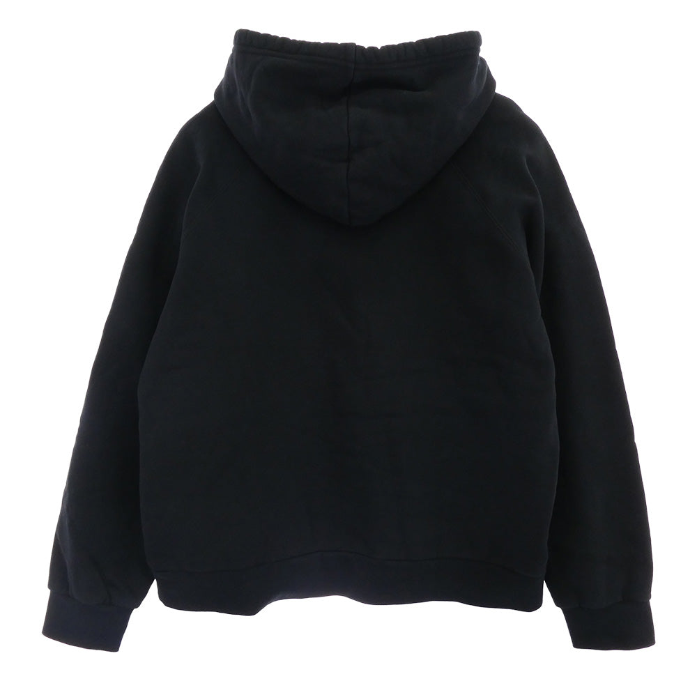 A.P.C. アーペーセー 23236-1-94513 RUE MADAME PARIS ロゴ刺繍 プルオーバー パーカー フーディー ブラック系 M【中古】