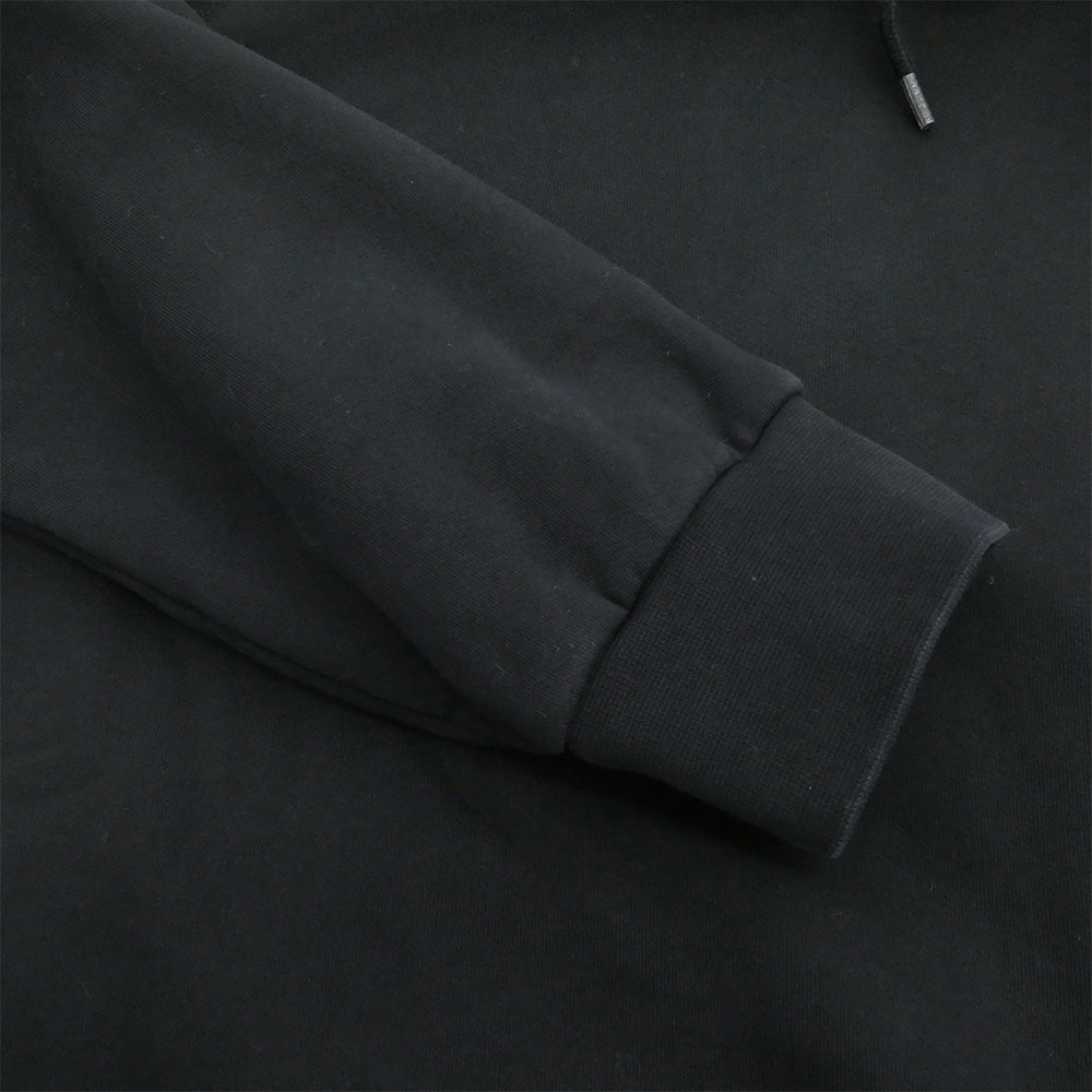 A.P.C. アーペーセー 23236-1-94513 RUE MADAME PARIS ロゴ刺繍 プルオーバー パーカー フーディー ブラック系 M【中古】