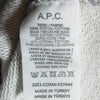 A.P.C. アーペーセー 反転ロゴ プリント クルーネック スウェット トレーナー グレー系 L【中古】