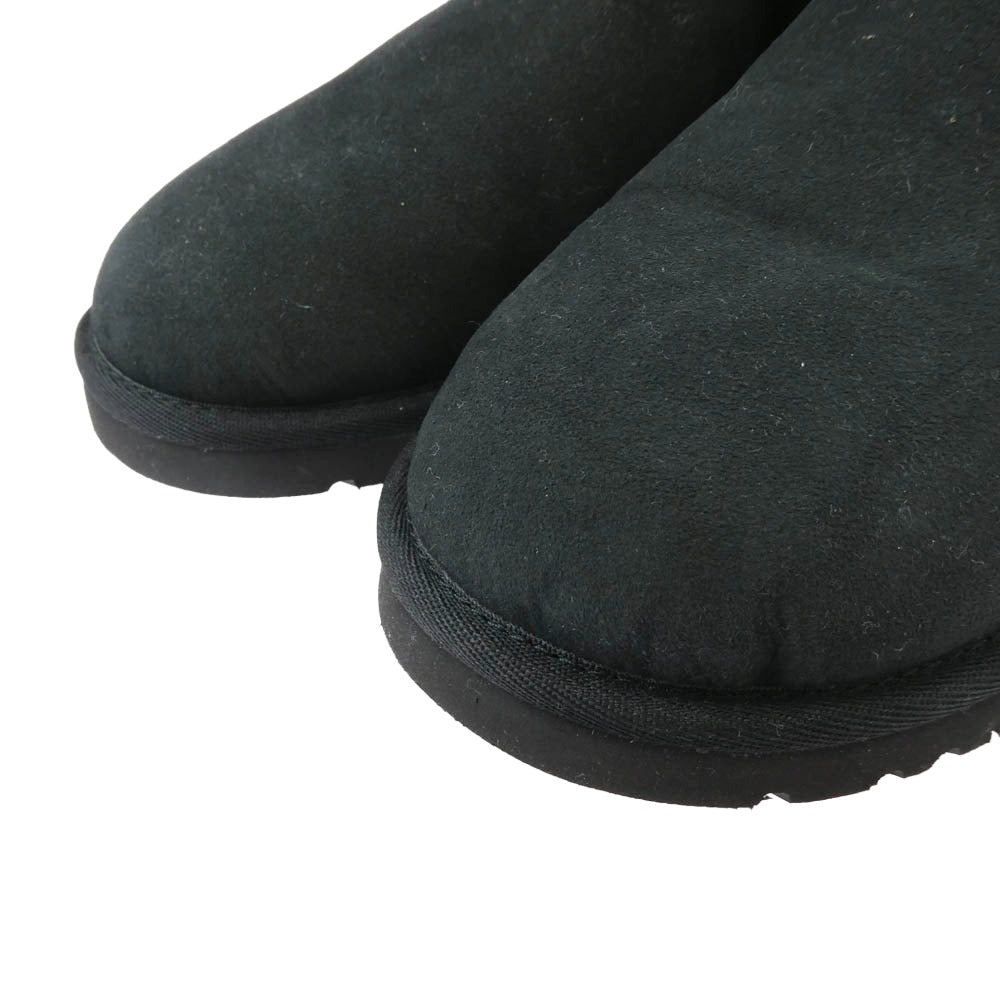 UGG アグ 1002072 Classic Mini クラシック ミニ ムートン ブーツ ブラック系 25cm【極上美品】【中古】