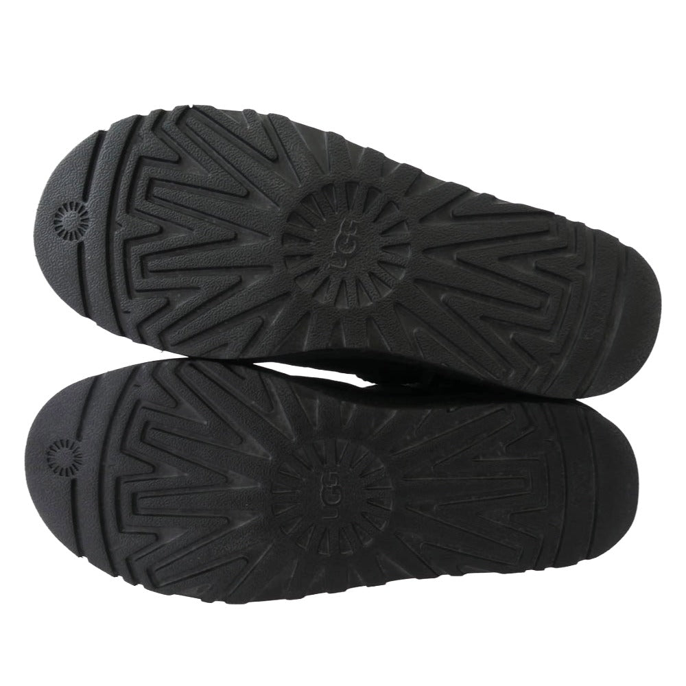 UGG アグ 1002072 Classic Mini クラシック ミニ ムートン ブーツ ブラック系 25cm【極上美品】【中古】