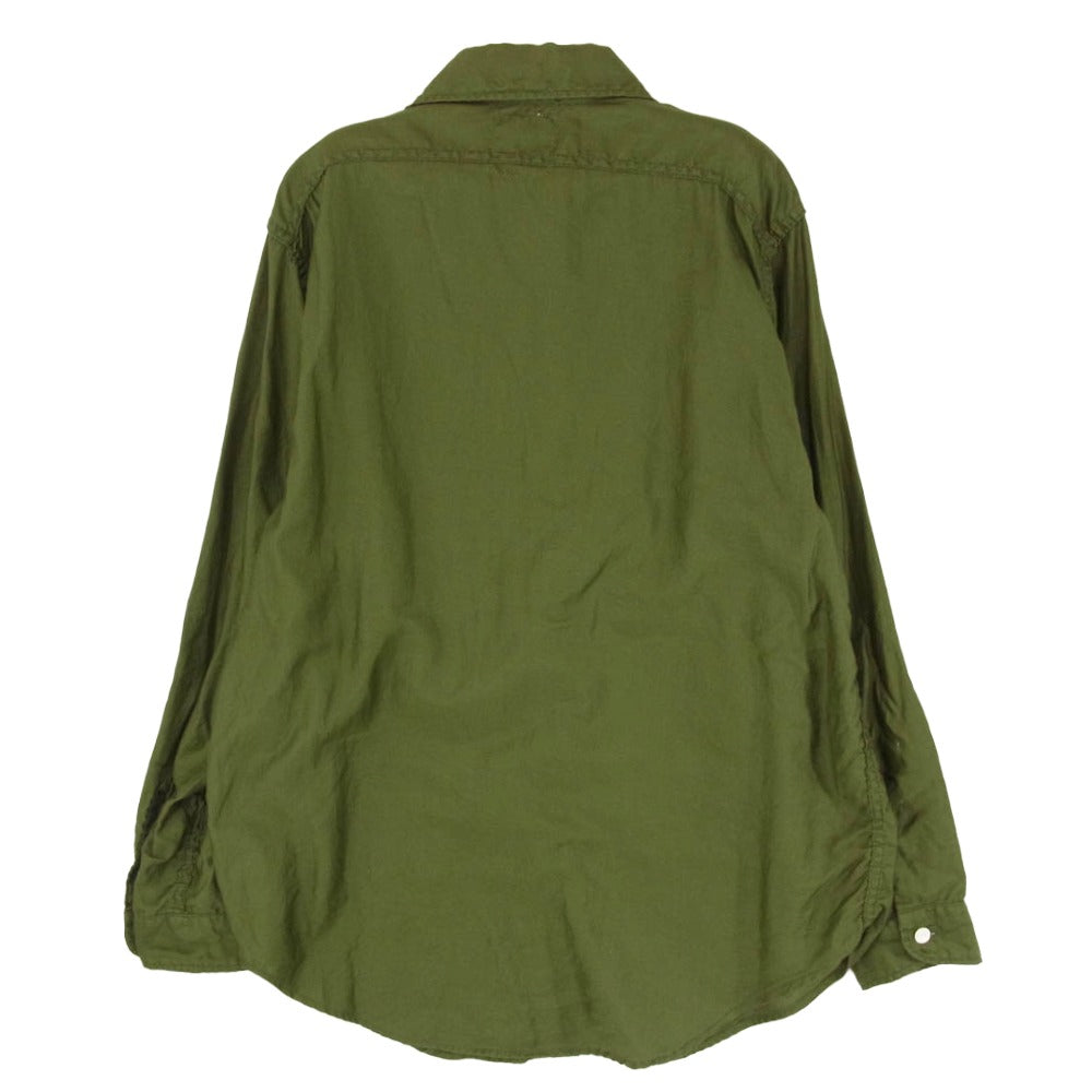 MADISON BLUE マディソンブルー MB171-5026 HELLO ハンプトン シャツ 長袖 ブラウス モスグリーン系 01(S)【中古】