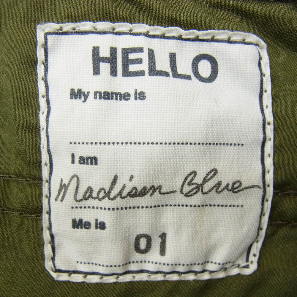 MADISON BLUE マディソンブルー MB171-5026 HELLO ハンプトン シャツ 長袖 ブラウス モスグリーン系 01(S)【中古】