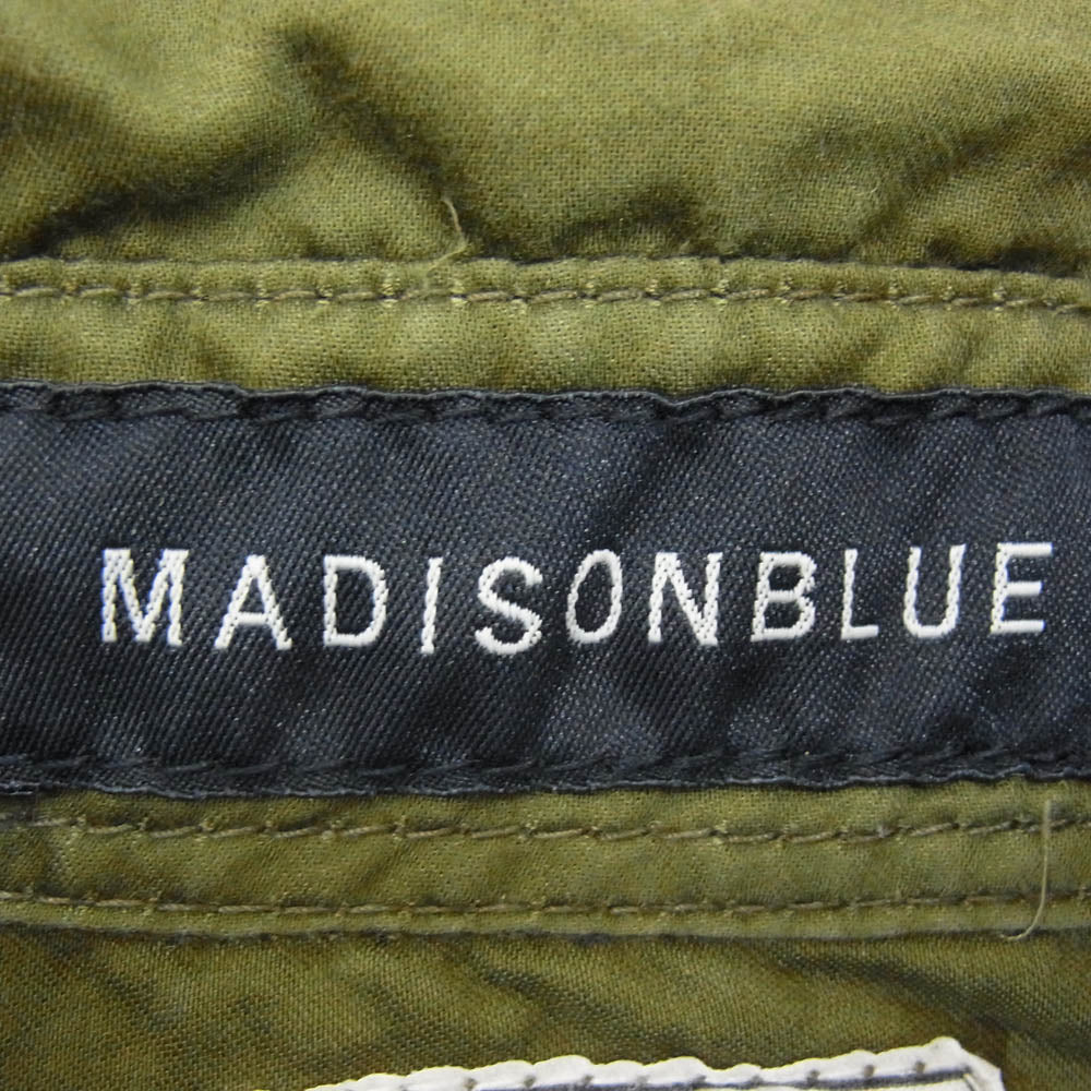 MADISON BLUE マディソンブルー MB171-5026 HELLO ハンプトン シャツ 長袖 ブラウス モスグリーン系 01(S)【中古】