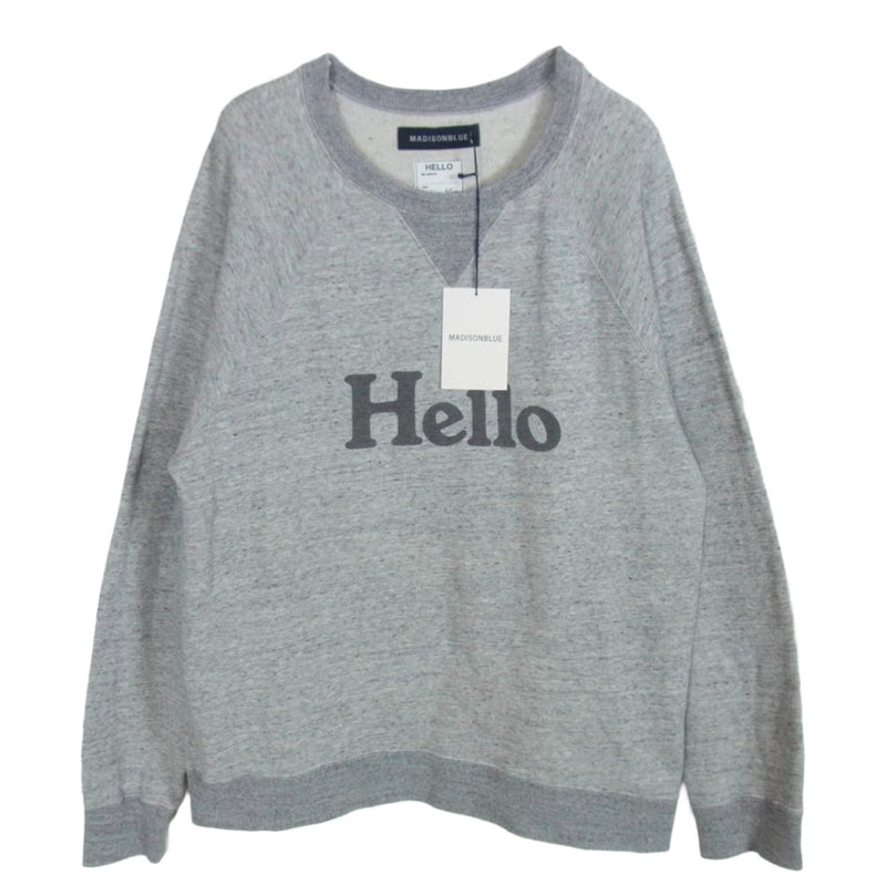 MADISON BLUE マディソンブルー MB224-7005 HELLO SWEAT L/S URAKE DYED スウェット トレーナー グレー系 02(M)【中古】