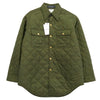 MADISON BLUE マディソンブルー MB204-5001 中綿 金ボタン キルティング シャツ ジャケット グリーン系 S【中古】