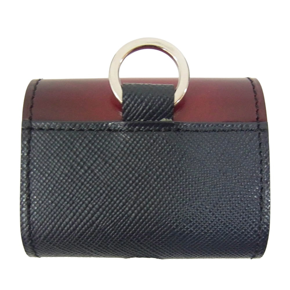 ユハク YVP541 Airpods レザー エアポッズケース ワイン系 ネイビー系 ワインレッド系【極上美品】【中古】