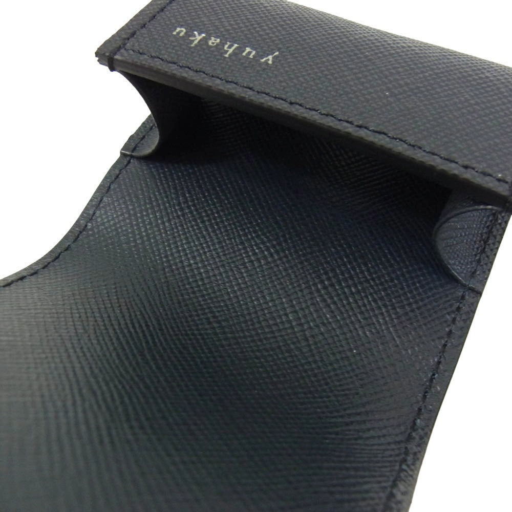 ユハク YVP541 Airpods レザー エアポッズケース ワイン系 ネイビー系 ワインレッド系【極上美品】【中古】