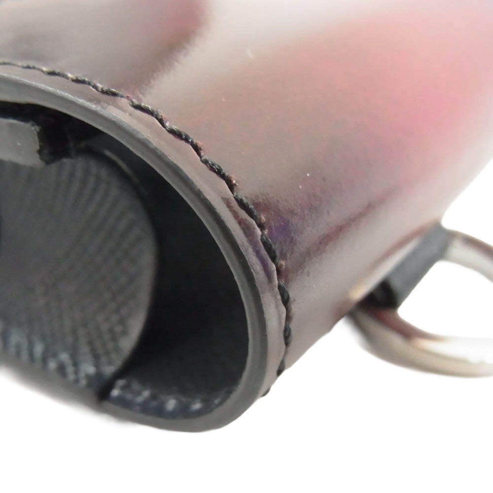 ユハク YVP541 Airpods レザー エアポッズケース ワイン系 ネイビー系 ワインレッド系【極上美品】【中古】