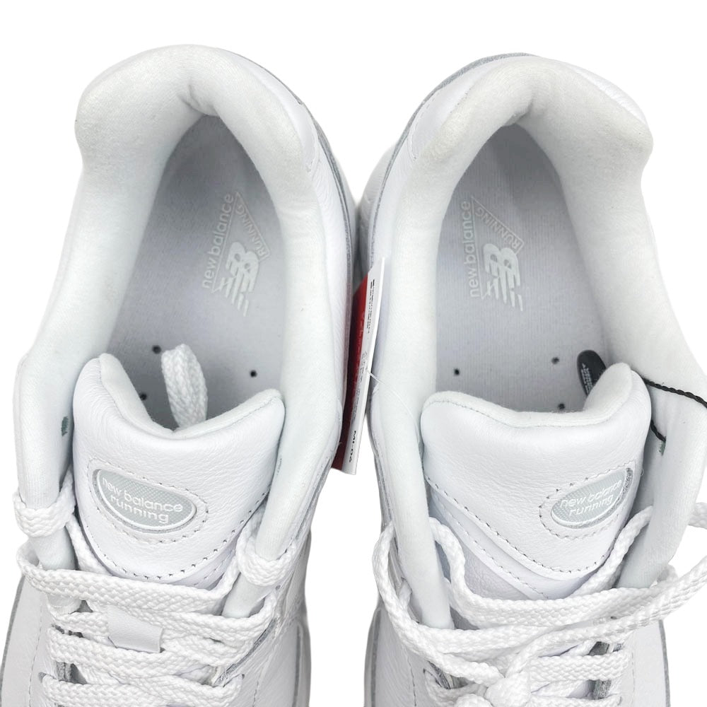 NEW BALANCE ニューバランス ML2002RI ホワイトレザー ローカット スニーカー ホワイト系 27cm【極上美品】【中古】