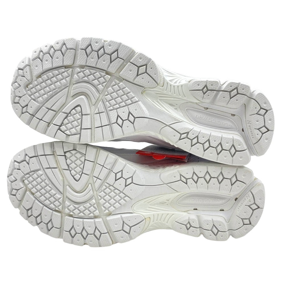 NEW BALANCE ニューバランス ML2002RI ホワイトレザー ローカット スニーカー ホワイト系 27cm【極上美品】【中古】
