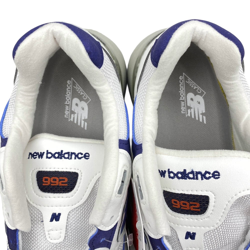 NEW BALANCE ニューバランス M992EC USA製 レザー メッシュ ローカット スニーカー 27.5cm【極上美品】【中古】