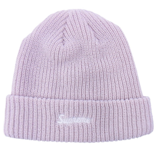 Supreme シュプリーム 21AW カナダ製 Loose Gauge Beanie ルーズゲージビーニー ニット帽 ピンクベージュ系【中古】