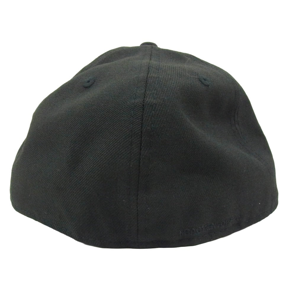 FRAGMENT DESIGN フラグメントデザイン × New Era 59FIFTY ニューエラ フィフティー FRG ロゴ刺繍 ベースボール キャップ ブラック系 7 3/8【中古】