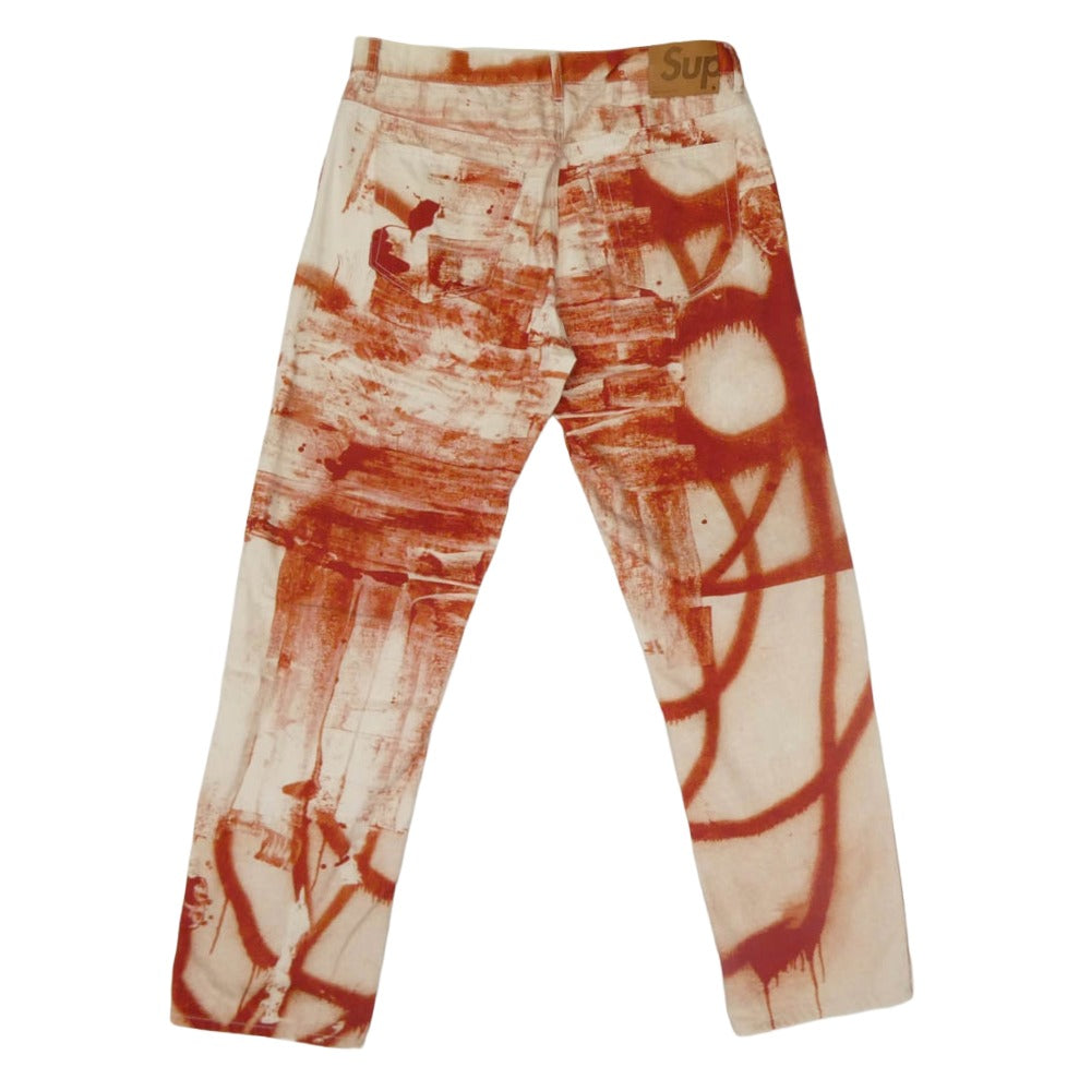 Supreme シュプリーム 21AW 21AW Christopher Wool Regular Jean クリストファー ウール レギュラージーンズ レッド系 32【中古】